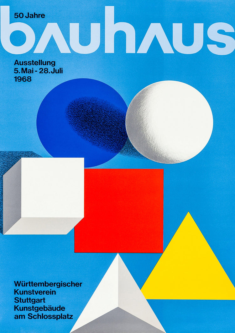 Bauhaus 50 Years Exhibition Poster
