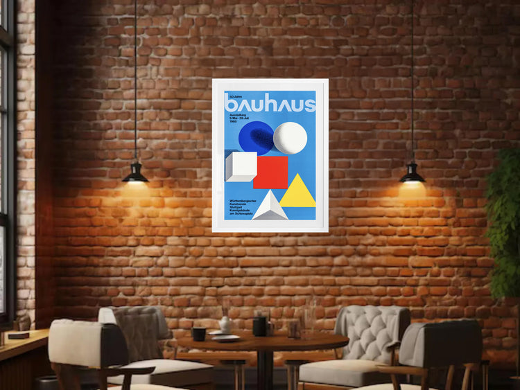 Bauhaus 50 Years Exhibition Poster