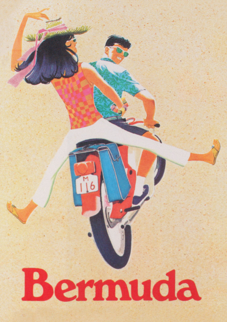 Bermuda Breezes Travel Poster (1960's)