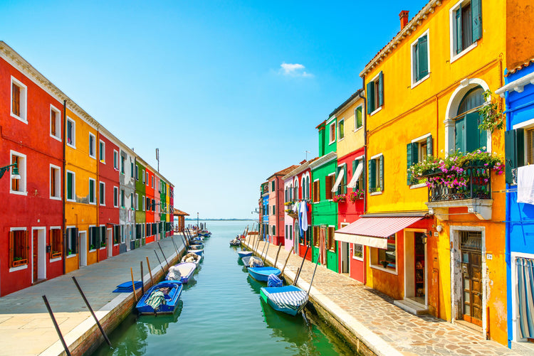 Burano in Full Colour, Italy.