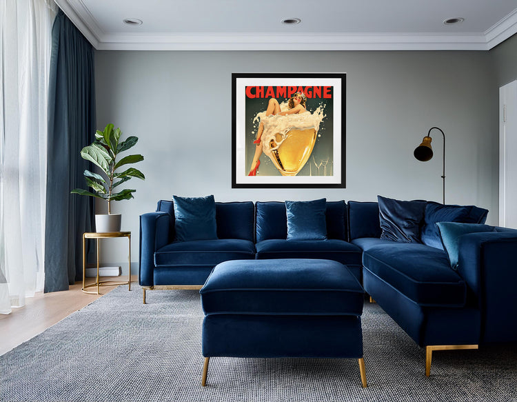 Vintage Champagne Poster