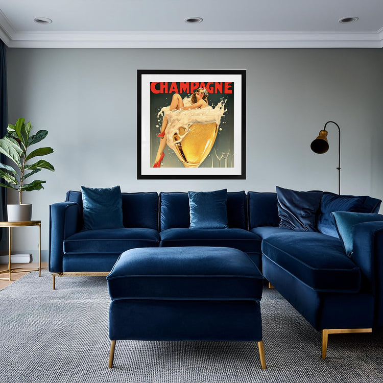 Vintage Champagne Poster