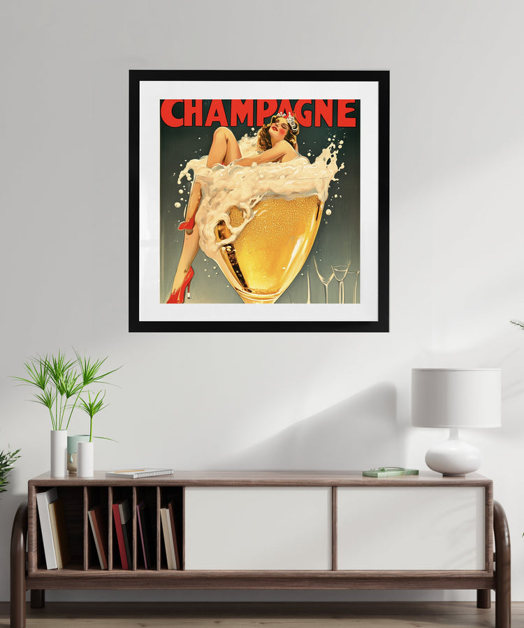 Vintage Champagne Poster