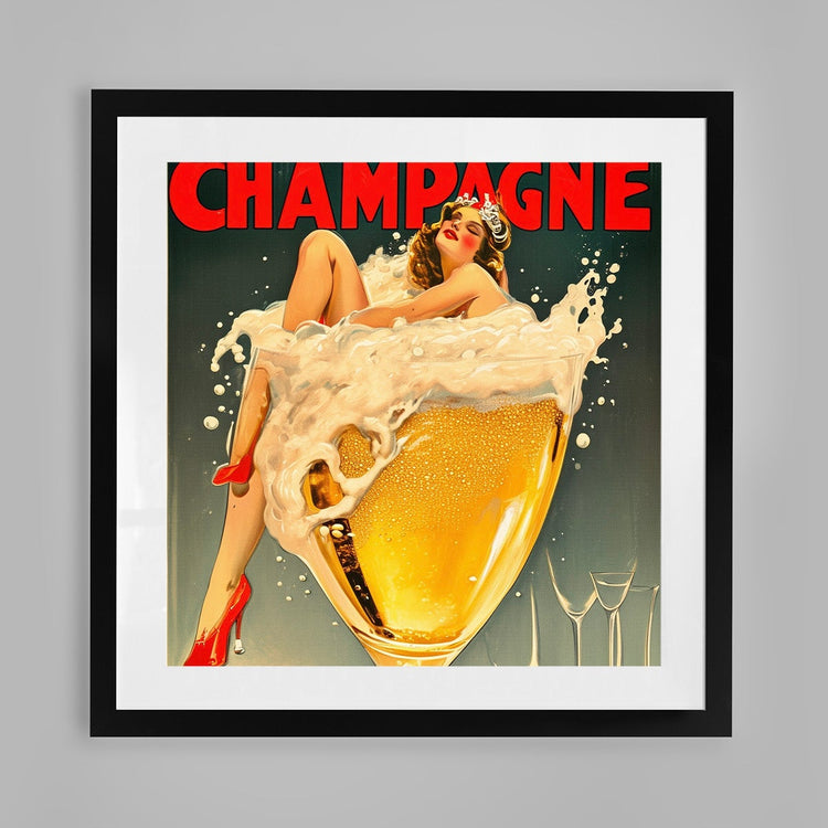 Vintage Champagne Poster