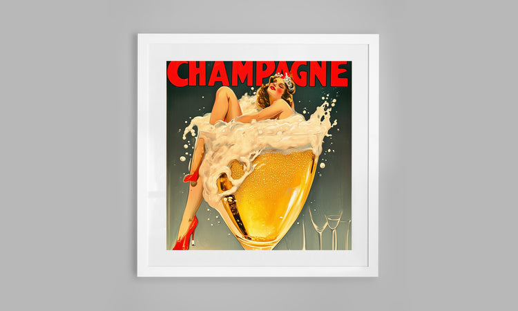 Vintage Champagne Poster
