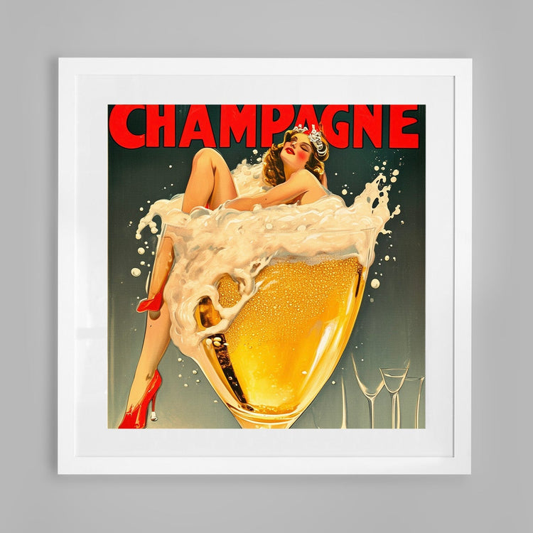 Vintage Champagne Poster