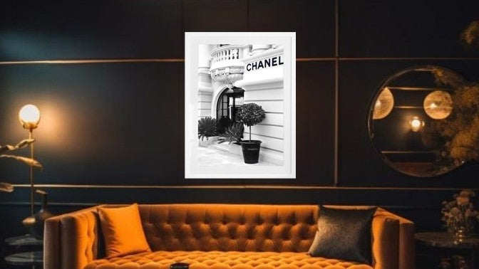 Parisian Facade, Framed in White