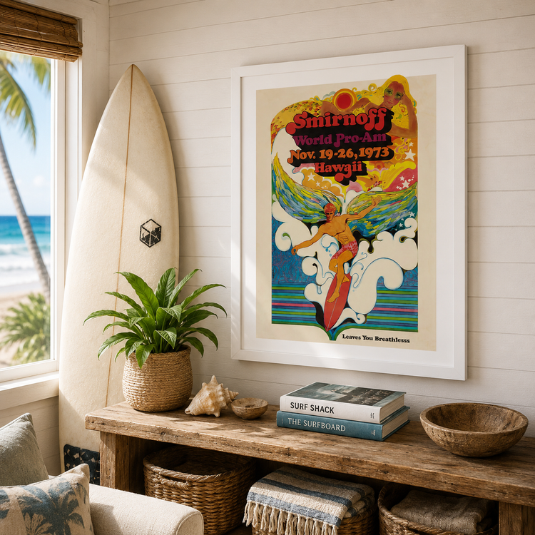 Smirnoff World Pro Surfing Poster (1973)