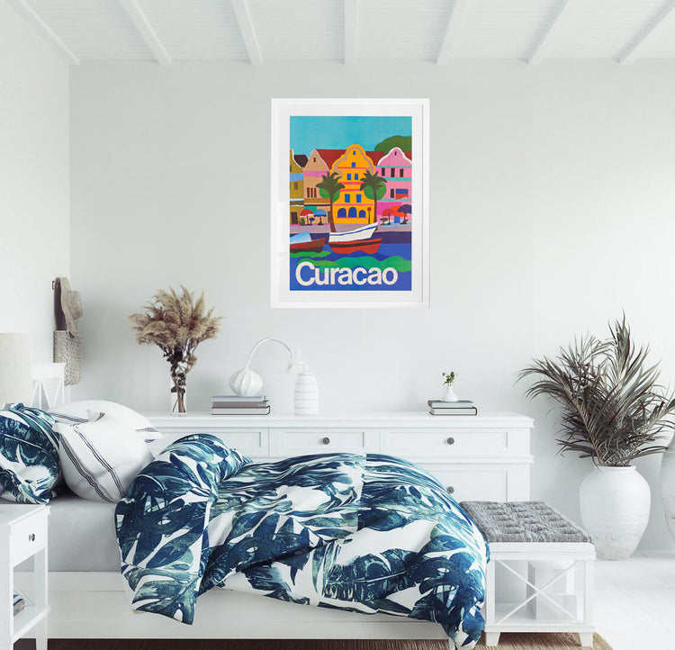 Curacao, Caribbean Travel Poster (1936)