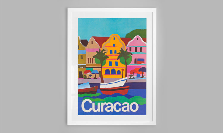 Curacao, Caribbean Travel Poster (1936)