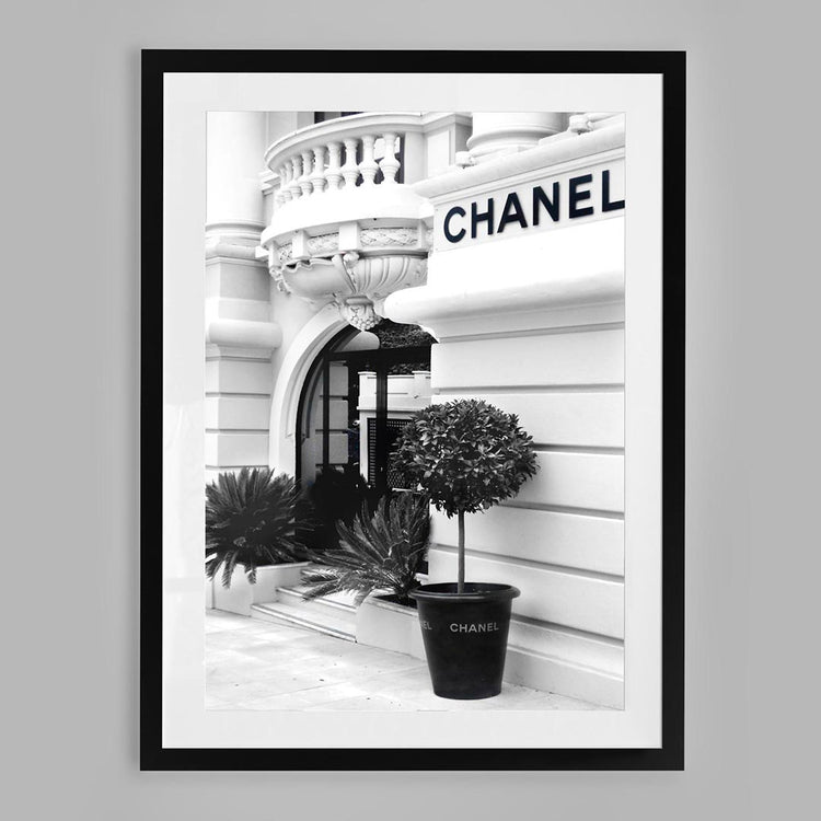Parisian Facade, Framed in White