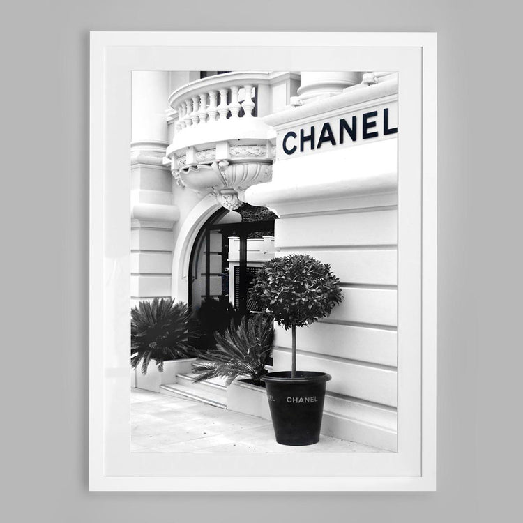 Parisian Facade, Framed in White