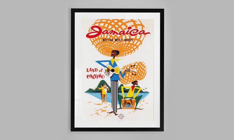 Jamaica – Land of Calypso Vintage Travel Poster (c. 1970's)