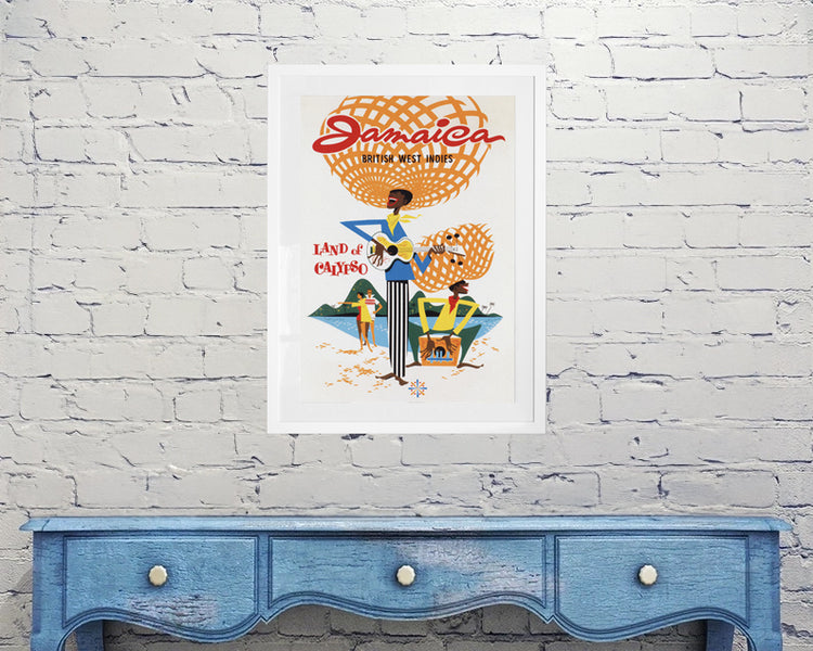 Jamaica – Land of Calypso Vintage Travel Poster (c. 1970's)