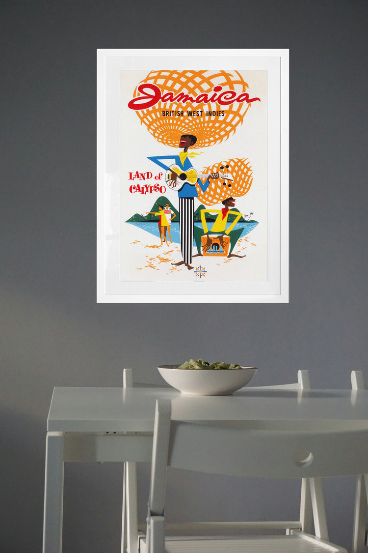 Jamaica – Land of Calypso Vintage Travel Poster (c. 1970's)