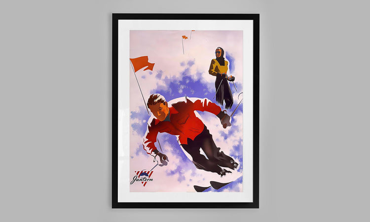 Retro Jantzen Advert - Downhill Style (1947)