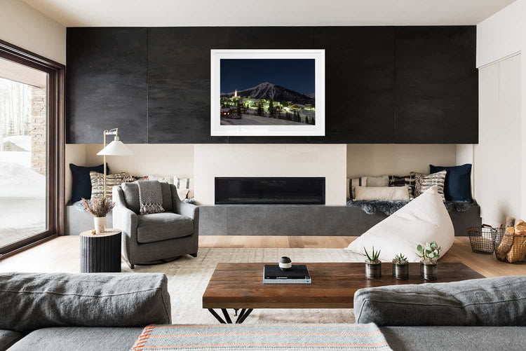 Lights of Santa Maddalena, Dolomites. Italy