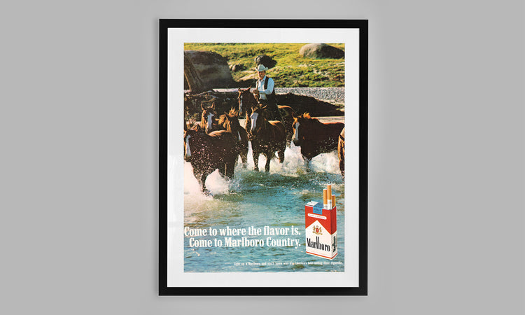 Malboro Cigarette Advertisement (1960's)