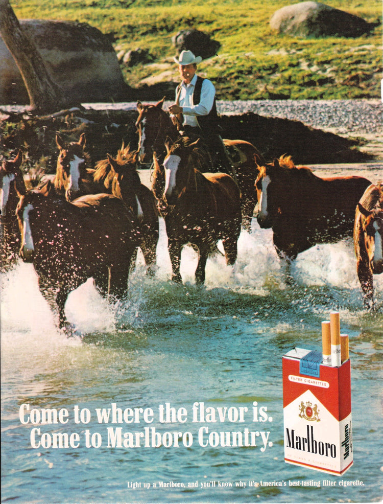 Malboro Cigarette Advertisement (1960's)