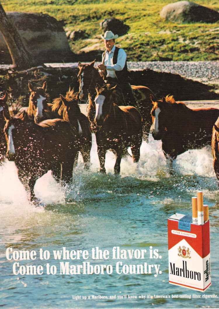 Malboro Cigarette Advertisement (1960's)