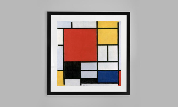 Composition A with Red, Yellow, Blue and Black by Piet Mondrian (1920)