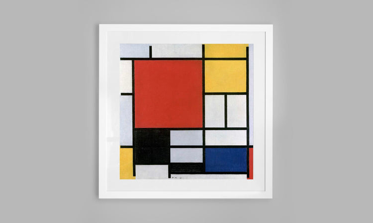 Composition A with Red, Yellow, Blue and Black by Piet Mondrian (1920)