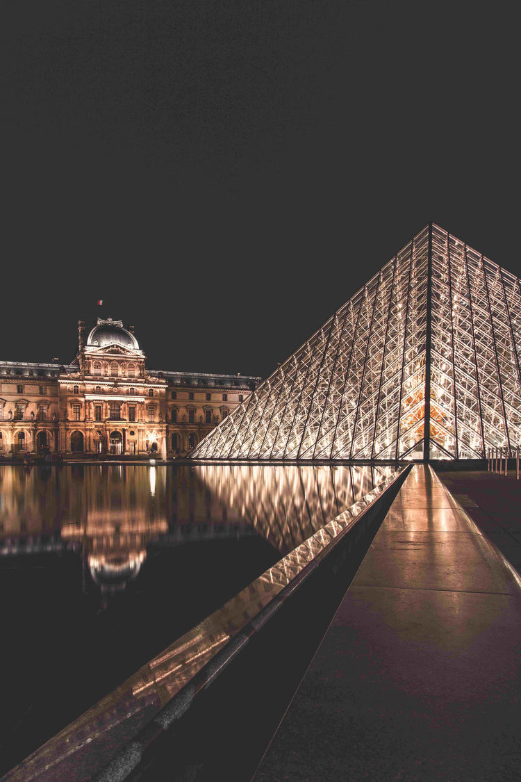 The Louvre Pyramid, Paris. France