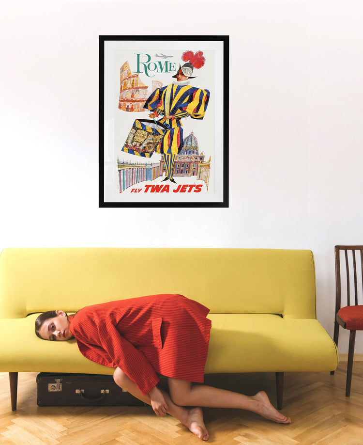 Roman Holiday – Vintage TWA Travel Poster