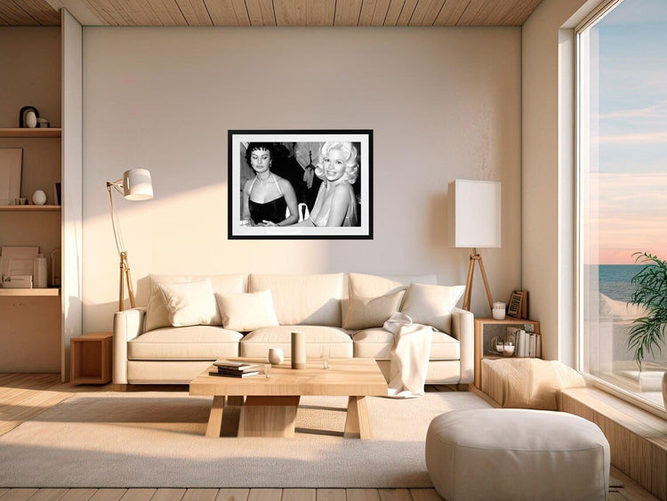 Jayne Mansfield and Sophia Loren (1957)