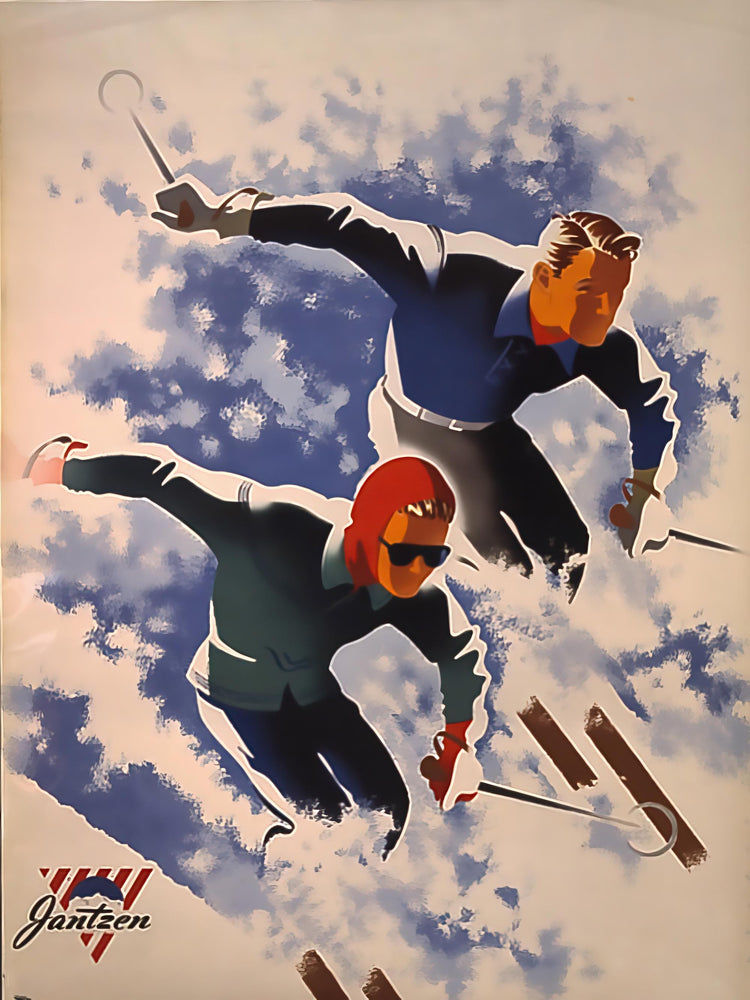 Retro Jantzen Advert - Slalom (1947)