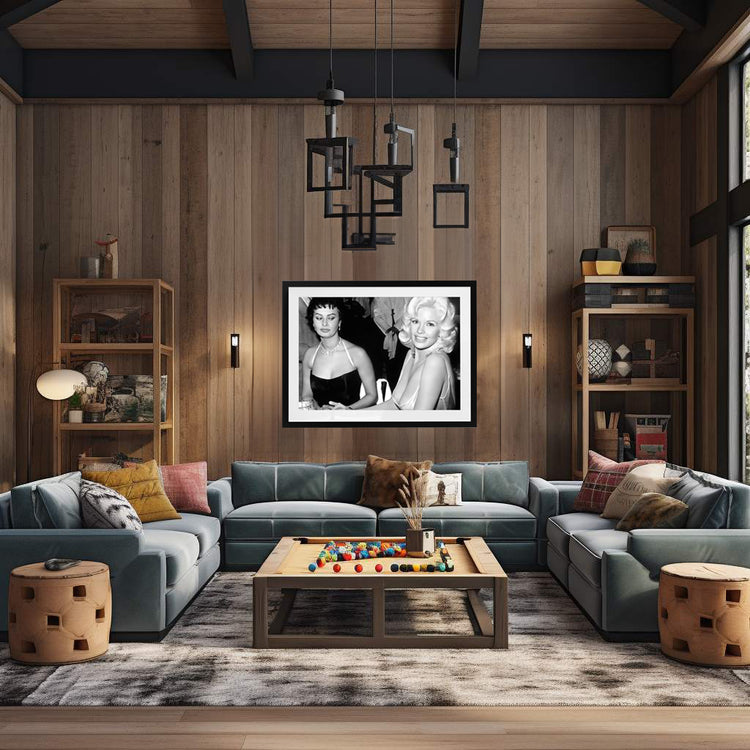 Jayne Mansfield and Sophia Loren (1957)