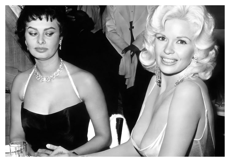 Jayne Mansfield and Sophia Loren (1957)