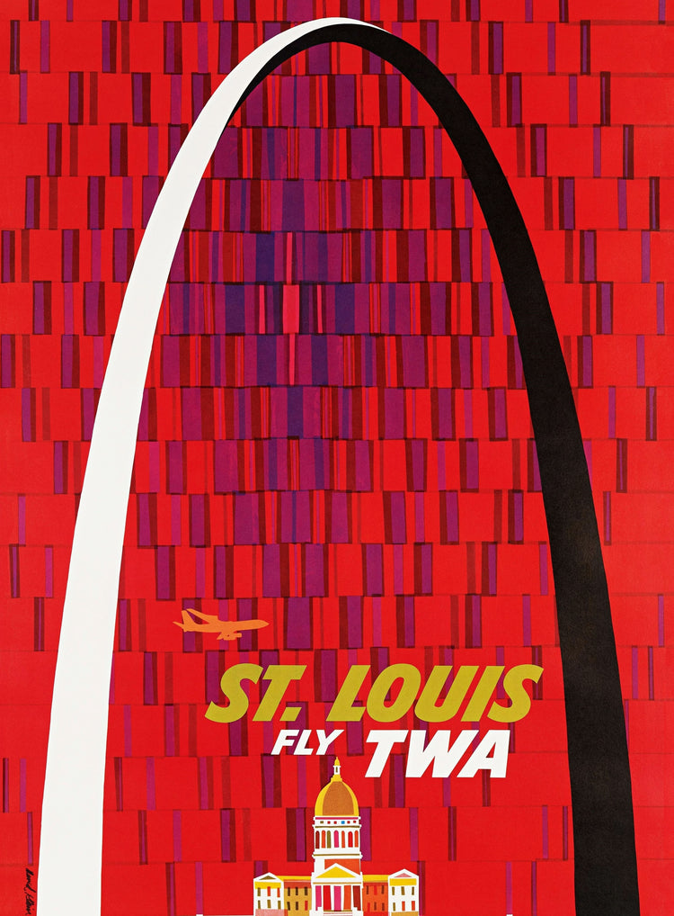 St. Louis – Fly TWA Poster