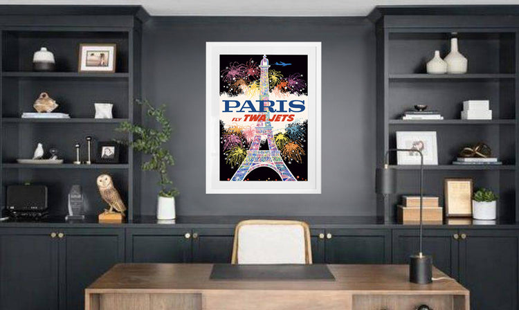 Paris in Lights – Vintage TWA Travel Poster