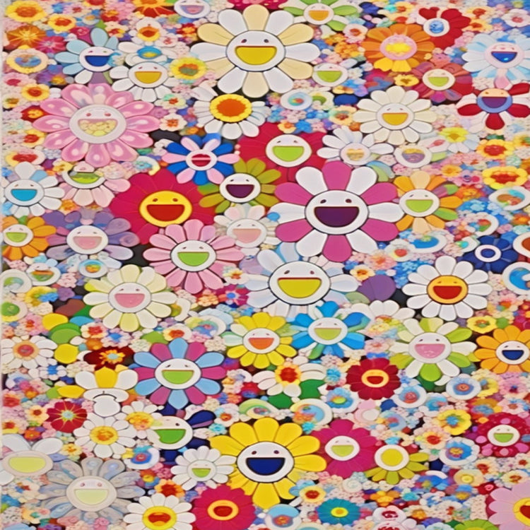 Takashi Murakami Flowers - Square