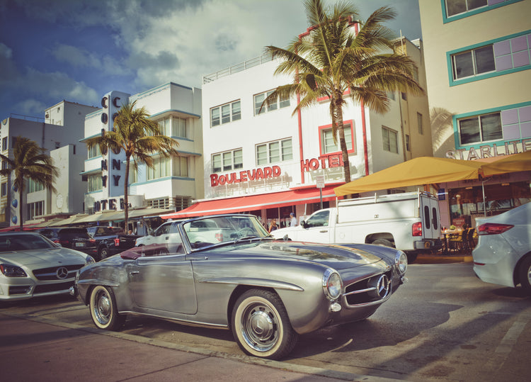 The Mercedes on Deco Drive