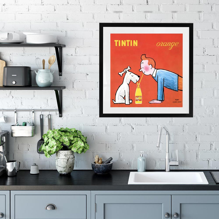 TinTin Orange Soda Vintage Advertisement (1960) - Square
