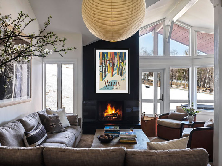 Valais -The Land of Sunshine Ski Poster