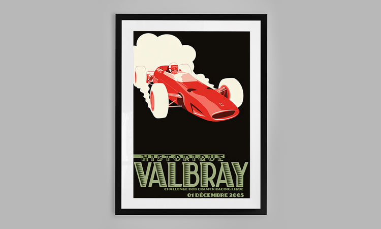 Art Deco Racing Poster - Valbray (2005)