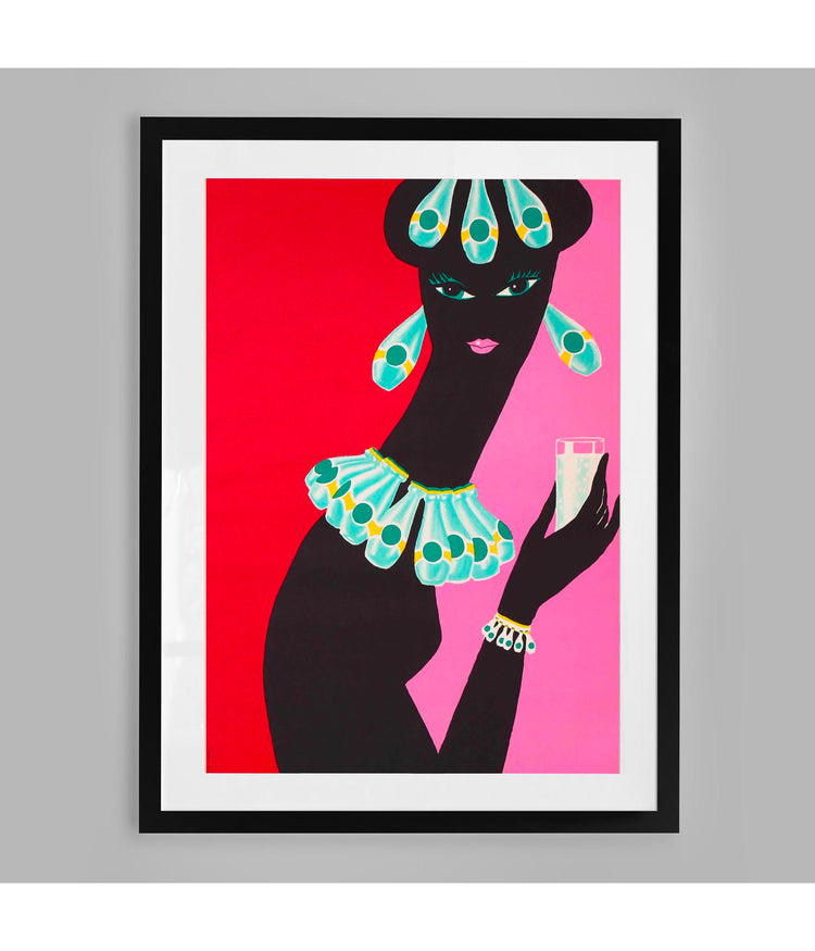 Perrier La Femme Bijox by Bernard Villemot (1978)