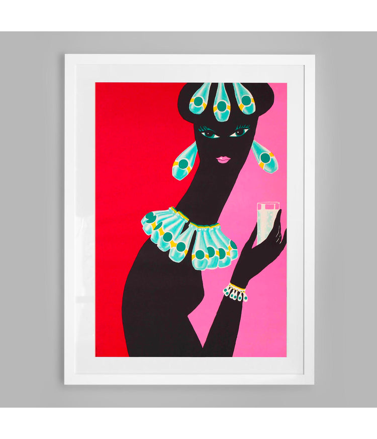 Perrier La Femme Bijox by Bernard Villemot (1978)