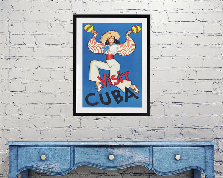 Visit Cuba - Vintage Travel Poster