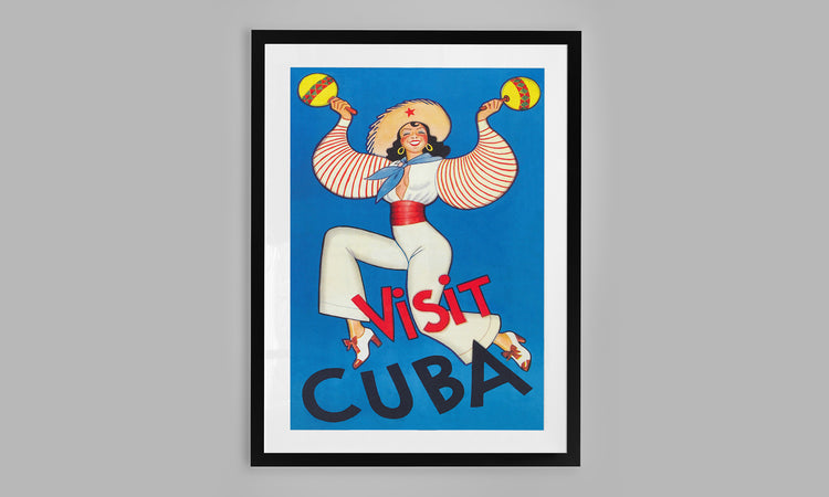 Visit Cuba - Vintage Travel Poster
