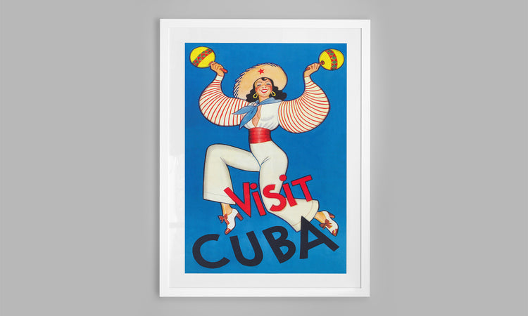 Visit Cuba - Vintage Travel Poster