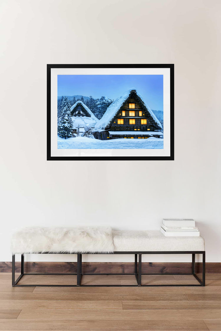 Winter Glow, Shirakawa-go, Japan