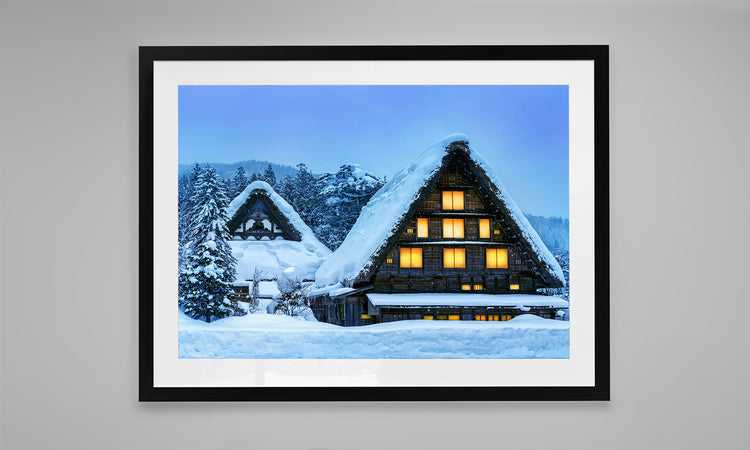 Winter Glow, Shirakawa-go, Japan