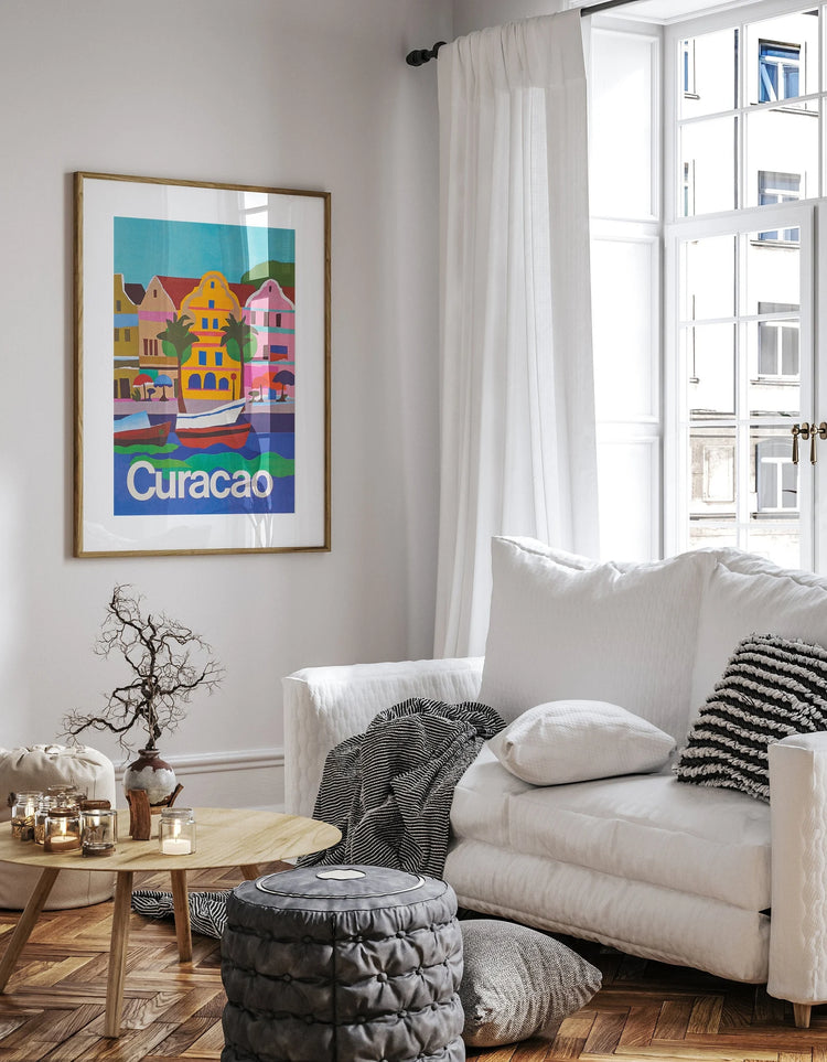 Curacao, Caribbean Travel Poster (1936)