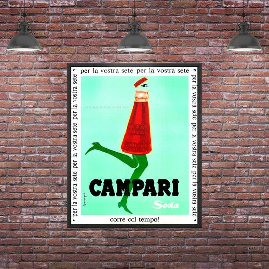 Campari Soda Vintage Advert by Franz Marangolo. (1968)