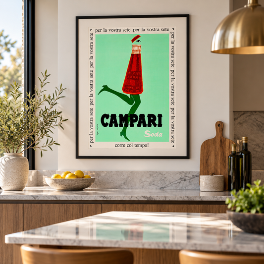 Campari Soda Vintage Advert by Franz Marangolo. (1968)