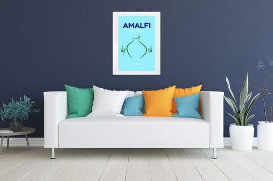 Amalfi, Italy (Light Blue)